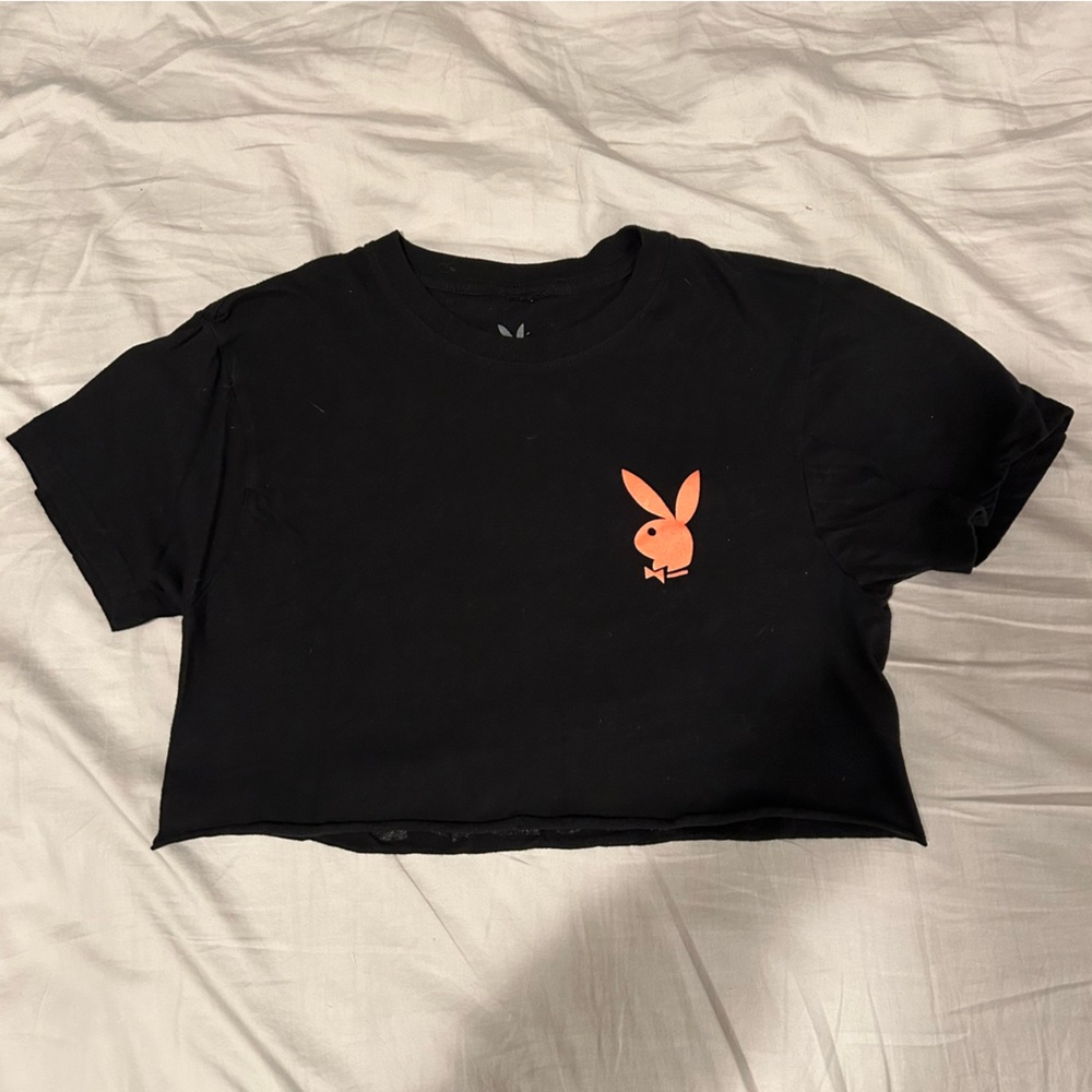 cropped playboy t-shirt